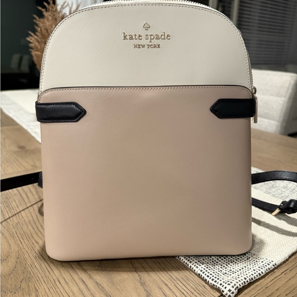 Kate Spade Beige and Black Backpack